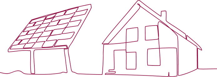 placas solares casa ilustracion